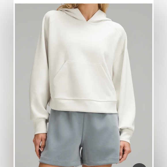 lululemon athletica Tops - LULULEMON Softstreme Hoodie SQUARE DOT SIZE 2 women’s bone white